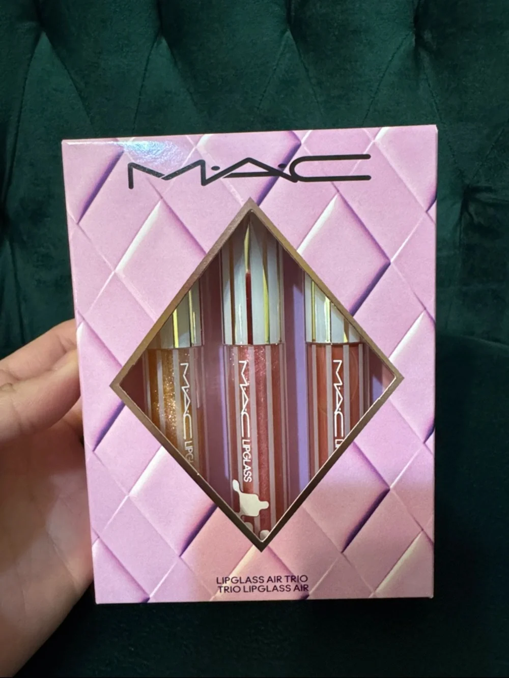 MAC Cosmetics Lipglass Air Trio - Pink, Rose & Gold Shimmer - Picture 2 of 5